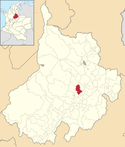 Mapa de Barichara