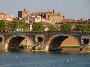 Vista de Toulouse con el Pont Neuf