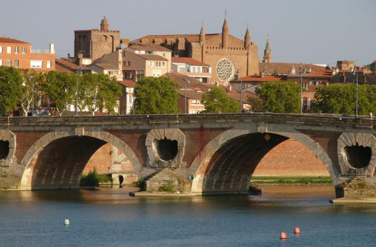 Vista de Toulouse con el Pont Neuf